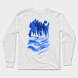 The blue mountain land Long Sleeve T-Shirt